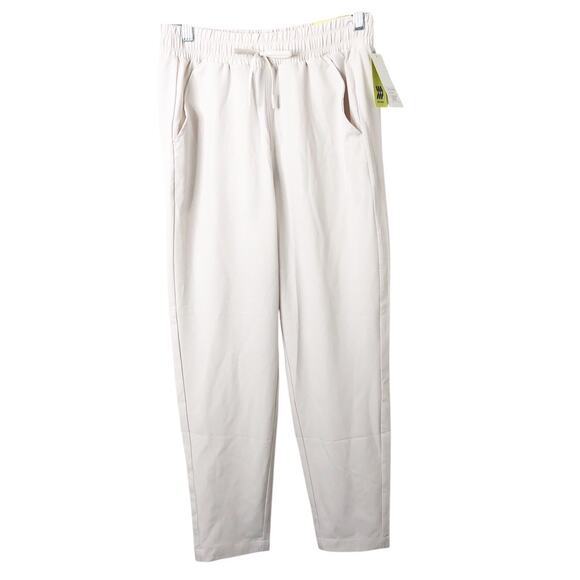 All In Motion NWT Women's High-Rise Stretch Woven Taper Pants Beige Size Small - Picture 1 of 13